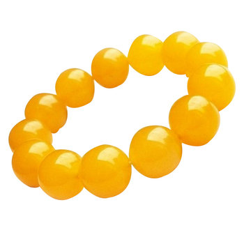 Brazilian pure natural crystal agate yellow bracelet ສາຍແຂນ chalcedony ສີເຫຼືອງເກົ່າແກ່ເພື່ອດຶງດູດຄວາມຮັ່ງມີແລະຄວາມຈະເລີນຮຸ່ງເຮືອງສໍາລັບຜູ້ຊາຍແລະແມ່ຍິງ, ສົ່ງຟຣີ