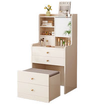 Solid wood dresser small bedside table storage bedroom cream style dressing table small apartment narrow cabinet 2024 new style