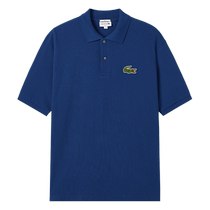 LACOSTE French crocodile mens and womens same style 24 autumn new solid color versatile short-sleeved POLO shirt) PH2751