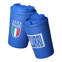 Official product of the Italian national team | Blue coffee cup convenient tumbler thermal insulation cup cold and simple