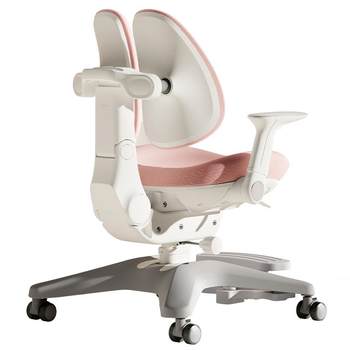 Black and white g6 automatic backrest children's learning chair