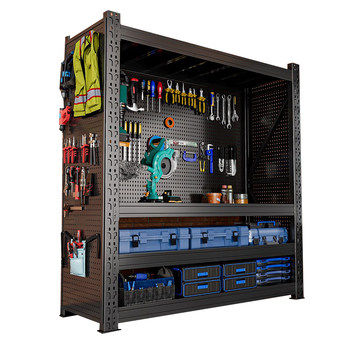 99% repeat customers, ten-year warranty on perforated board shelves