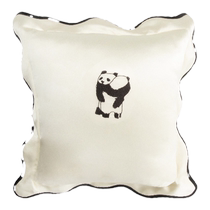tbh brutalist home panda bang bang silk wavy edge small cushion living room office sofa pillow pillow