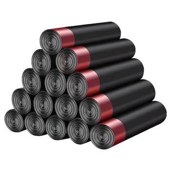 Household drawstring garbage bags household portable black large storage kitchen cleaning plastic bags dormitory student plus