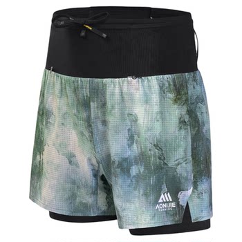 Onijie men's marathon quick-drying waist bag shorts