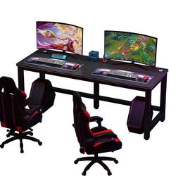 Computer desk desktop modern minimalist double home bedroom office student learning office carbon fiber gaming table and chairs