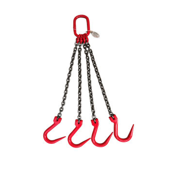 lifting chain sling steel pipe hook spreader large opening hook crane driving hoisting iron hook lifting chain