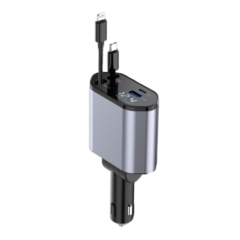 4-in-1 car charger car cigarette lighter conversion