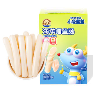 小鹿蓝蓝鳕鱼肠宝宝零食营养儿童即食香肠送婴幼儿无添加辅食食谱
