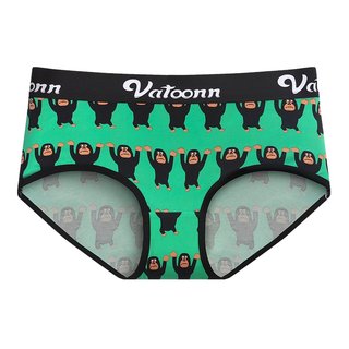 动漫女生内裤纯棉绿三角裤印花中腰收腹宽腰带抑菌裆大码轻薄透气