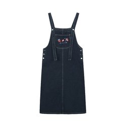 Denim suspender skirt female design niche spring and summer plus size fat girl fat girl buttocks and thighs thin body-covering dress