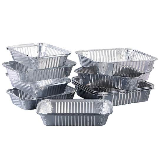 BBQ baking sixty-year-old dinner plate tin foil