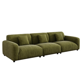 Wangzi french retro straight-row grandfather sofa