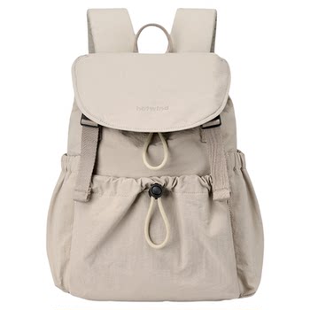 Hot air drawstring flap large capacity lightweight backpack