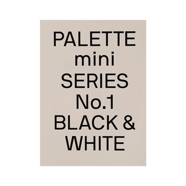Palette Mini Series 01 Black & White Palette Mini Series 01 Black & White Black and White Color Matching Graphic Design Color Matching Books