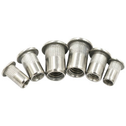 304 stainless steel rivet nut flat head pull nut pull cap connecting cap pull nut aluminium M3M4M5M6M8M10M12