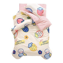 MUJI kindergarten pure cotton quilt three-piece set childrens cotton bedding six-piece set baby nap bedding