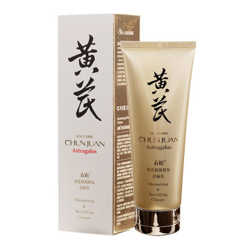 Chunjuan Astragalus moisturizing and repairing cleanser 120g pore clearing, oil removing, soft foaming cleanser, ແມ່ຍິງພາຍໃນບ້ານ