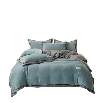 Muji winter milk velvet four-piece three-piece set