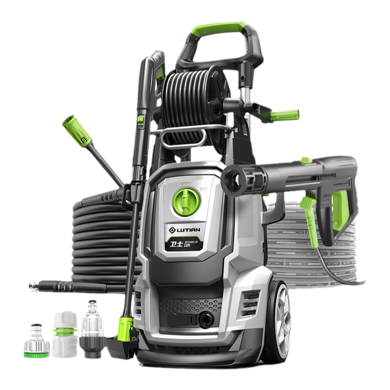 家用洗车机高压水枪绿田庭院清洗机卫士D7 配洗地刷阳台庭院设备