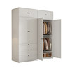 0 formaldehyde metal steel wardrobe bedroom package installation