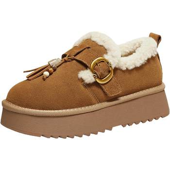 Bestu 2025 winter new style furry shoes, cotton shoes and velvet women's snow boots dk991dm5