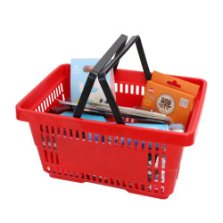 Supermarket Shopping Basket, Rectangular Thickened Plastic Basket for Groceries, Suitable for Ktv, Shopping Malls, and Convenience Stores, Available in Various Sizes