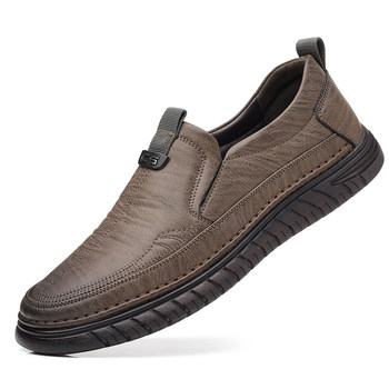 Woodpecker men's casual beanie shoes genuine leather