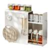 ASheng double-layer pull-out kitchen seasoning storage rack