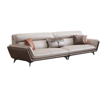 Office sofa leather simple business reception room casual reception negotiation office sofa coffee table combination set