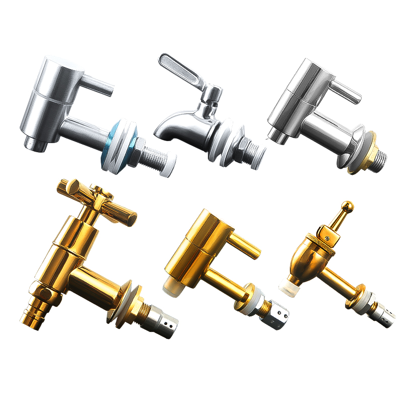 Switch family 304 stainless steel glass bottle copper faucet