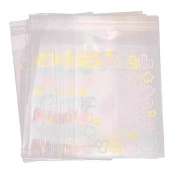 Cat family photo, high-value self-sealing bag, idol small card packaging bag, opp self-adhesive bag, ins style, cute storage bag