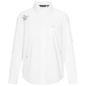 Italian small sailboat casual white shirt women's long sleeves