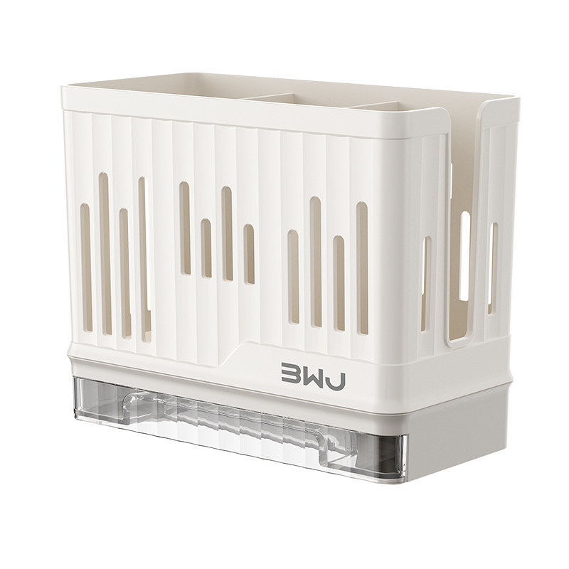 Kitchen chopstick box 2026 new storage rack multi-functional chopstick cage rack drain storage household wall-mounted chopstick barrel