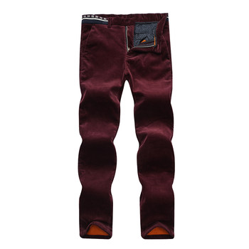 Corduroy men's slim fit corduroy casual trousers