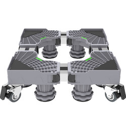 Drum washing machine base frame removable universal wheel storage rack universalตู้เย็น bracket sub-bracket shock-proof foot pads