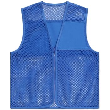 ຕາຫນ່າງທີ່ກໍາຫນົດເອງ vest ອາສາສະຫມັກ breathable ສໍາລັບກິດຈະກໍາການໂຄສະນາໂທລະຄົມນາຄົມໂທລະສັບມືຖື vest ເຄື່ອງນຸ່ງຫົ່ມທີ່ມີໂລໂກ້ພິມ custom