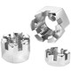 Stainless steel hexagonal slotted nut