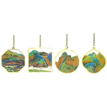 Hello history qianli jiangshan hollow bookmark