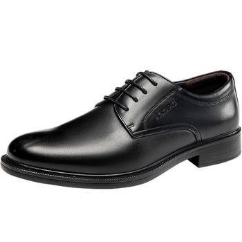 Aokang business leather shoes office genuine leather derby shoes