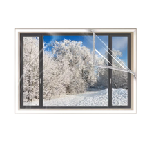 Scellage de fenêtre film coupe-vent et chaud protection contre le froid hivernal feuille de plastique épaissie scellement de fenêtre anti-poussière conservation de la chaleur et artefact de pare-brise 824