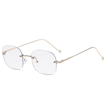 High-end frameless reading glasses for men ultra-light fashionable middle-aged and elderly presbyopic glasses for women anti-blue light anti-radiation high-definition