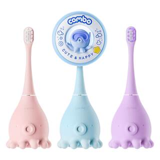 Combo little octopus children's electric toothbrush contains fluoride 1-6
