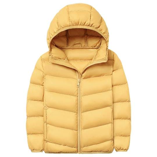 Ducky children's light warm hooded down jacket, same style for men and women