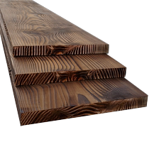 Anti-corrosion wood board carbonized anti-corrosion wood waterproof carbonized wood wide board solid wood board outdoor board stair tread customization