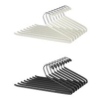 Telescopic trouser rack slide rail wardrobe built-in household goose-shaped z-shaped trouser rack non-slip clothes hanger trousers hanging trouser clip without trace