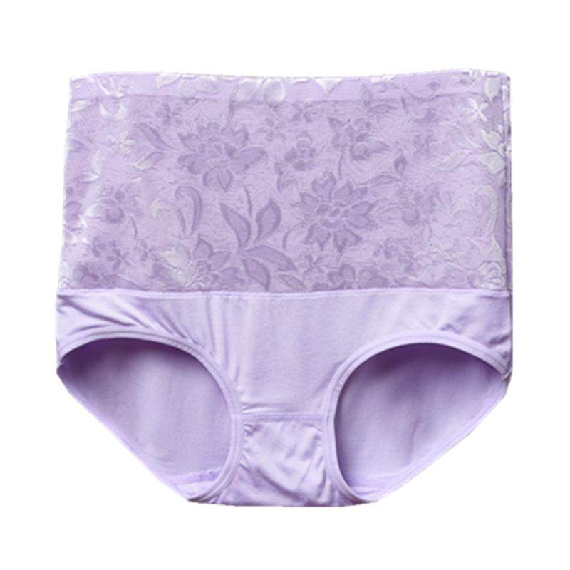 4条内裤女超大码胖mm纯棉200斤女加肥加大高腰收复秋冬中老年妈妈