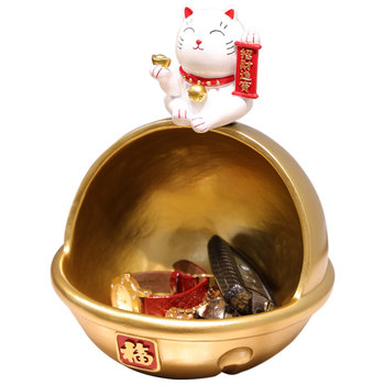 The lucky cat key storage ornaments housewarming gift entrance