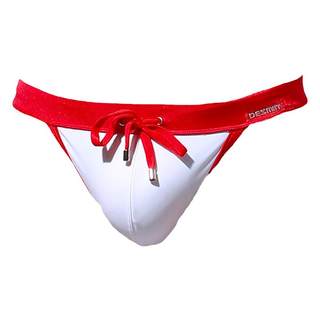 desmiit燥浪者 男士泳裤高叉性感罩杯防尴尬海滩晒黑游泳裤比基尼