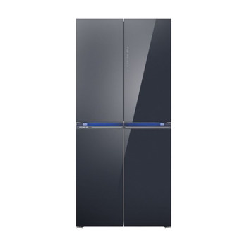 Siemens 526-liter cross-door refrigerator, super oxygen lock-in first-level energy efficiency kc82aa349c obsidian black